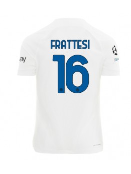 Moški Nogometna dresi replika Inter Milan Davide Frattesi #16 Gostujoči 2023-24 Kratek rokav